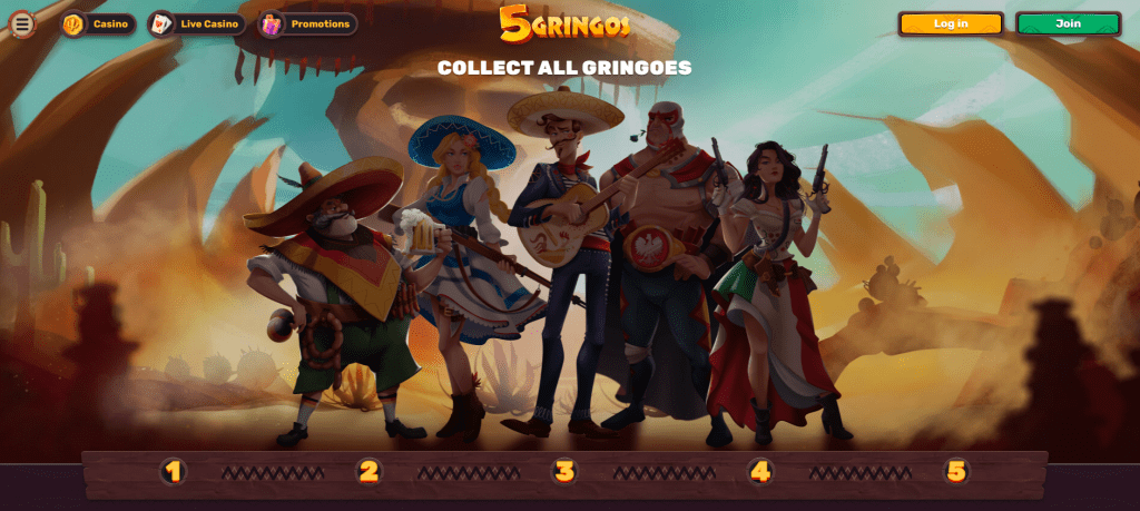 5Gringos Casino Games