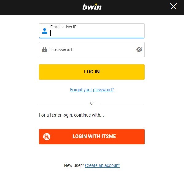 Registration Process at Bwin