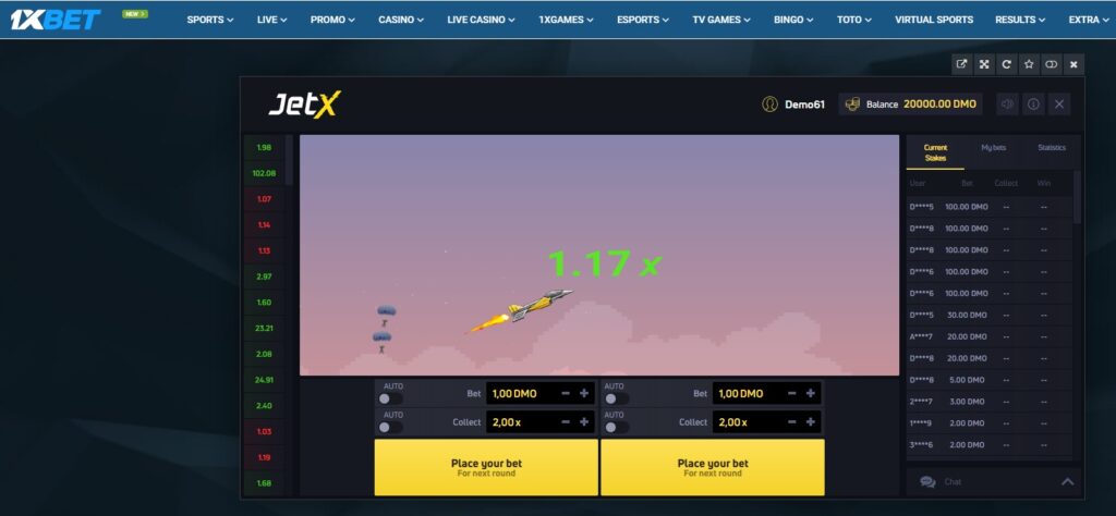 JetX 1xBet Game Review